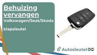 Volkswagen Skoda Seat klapsleutel overzetten van elektronica en transponder [upl. by Weisberg]