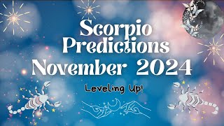 ♏ Scorpio November 2024 Predictions forecast [upl. by Parker]