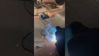 MiG welding root pass welder welding weld migwelding shorts [upl. by Alva390]