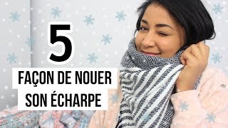 5 façons de porter une GRANDE écharpeplaid  Parfait pour lHiver  🌙 [upl. by Animahs]