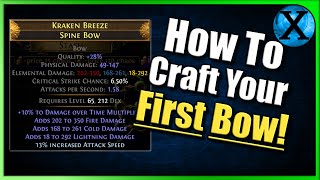 Path of Exile How to Craft a Basic Lightning Arrow TS or Ele Poison SA Bow [upl. by Llyrad]