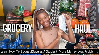 Grocery Haul🛒🧾 How to Shop Smart amp Save🤑Student Budget💰📚 [upl. by Assiralc953]