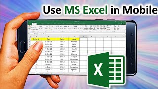 Ms Excel in Mobile phone  Live proof [upl. by Northington724]