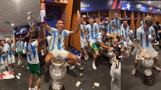 Así FESTEJARON los JUGADORES ARGENTINOS la COPA AMÉRICA 2024 [upl. by Gnahc]