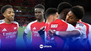 WHOLESOME INTERVIEW ❤️ Bukayo Saka hails Myles LewisSkelly after Arsenal defeat Monaco UCL [upl. by Leod351]