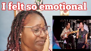 COLDPLAY with MICHEAL J FOX  quotFix Youquot LIVE At GLASTONBURY  REACTION [upl. by Colin]