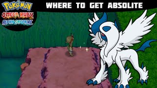 Pokémon Omega Ruby and Alpha Sapphire  ABSOLITE LOCATION Where to find Tutorial [upl. by Akienom]