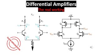 Differential Amplifier  the real working [upl. by Oiliruam]