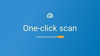 Auslogics BoostSpeed 12  Oneclick scan tool [upl. by Tabor]