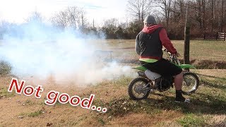 PIT BIKE ENGINE IS TOAST [upl. by Kwasi540]