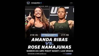 Amanda Ribas vs Rose Namajunas UFCFight NightHighlightsBreakdonPrediction [upl. by Cozmo]