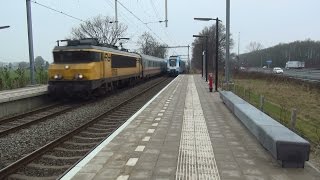 Diverse NS amp Connexxion treinen op station Hoevelaken  11 februari 2015 [upl. by Nissie]