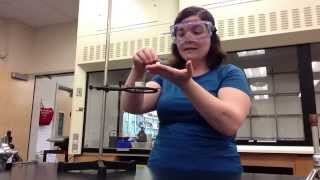 Chem121 Determination of Percent Oxygen in Potassium Chlorate Safety Video [upl. by Odele]