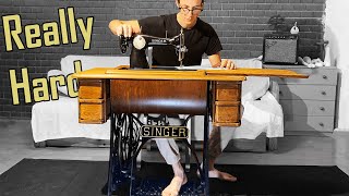 What It Takes To Use A 1920s Singer Sewing Machine [upl. by Giles]