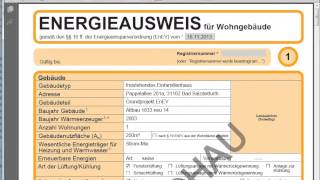 Erstellung von Energieausweisen nach EnEV 2014 [upl. by Carrie]