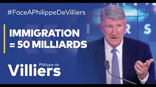 Philippe de Villiers  quotLimmigration nous coûte 50 milliards quot [upl. by Ahsikyw817]