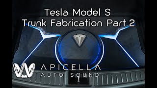 Apicella Auto Sound  Tesla Model S Trunk Fabrication Part 2 amp Wrap Up [upl. by Ena]