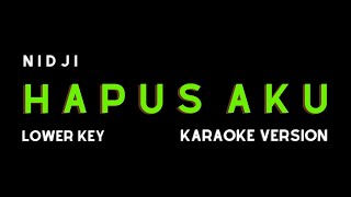 NIDJI  HAPUS AKU KARAOKE VERSION LOWER KEY [upl. by Scoville]