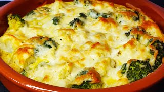 Conopidă și broccoli gratinate🥦Brocoli y coliflor gratinados🥦⚪ [upl. by Matronna]