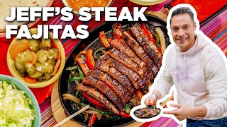 How to Make Skirt Steak Fajitas with Jeff Mauro  The Kitchen  Food Network [upl. by Elstan]