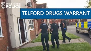 Telford Drugs Warrant  Police Dogs  West Mercia Police [upl. by Scutt]