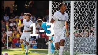 Watford Vs West Ham 13 Premier League 24082019 [upl. by Sirtimed]