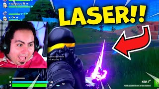 LYON PROVA LE NUOVE ARMI LASER DI FORTNITE IN LIVE [upl. by Haidedej]