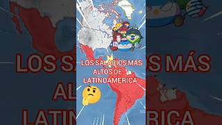 LOS SALARIOS MÁS ALTOS DE LATAM historia countryballs mapa curiosidades paises [upl. by Cutlip]