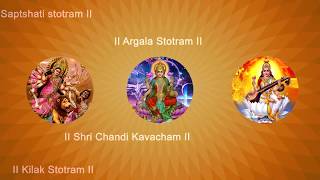 Devi Kavacham  Argala Stotram  Kilak Stotram  Devi Saptashati  Sanskrit with English Subtitles [upl. by Araet37]