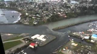 BrookingsHarbor Tsunami Aerial ViewWave Surges 31111 [upl. by Holcman735]