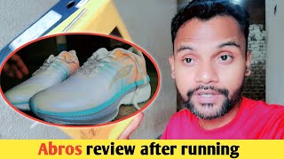 Abros shoes review after running l best running shoes l running shoes for men l shoes Flipkart [upl. by Yaluz]