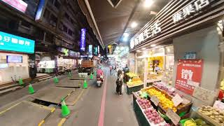 Taipei Walk Tamsui Old Street 英專路 淡水老街 20230814 INSTA360 X2 [upl. by Mloc]