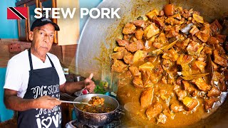 Old School Stew Pork by Uncle Clyde in Paramin Trinidad amp Tobago 🇹🇹 In De Kitchen [upl. by Brittney]