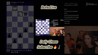 The Perfect Checkmate You Need to See Today ♟️  BotezLive [upl. by Elegna478]