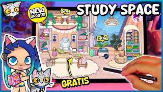 🎨 Cómo Decorar un ÁREA DE ESTUDIO AESTHETIC GRATIS en Avatar World  Ideas de decoración🌟✨Lilicat [upl. by Fritze]