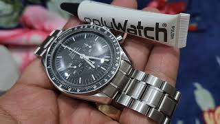 Removing scratches from glass of Omega Speedmaster Haselite  Polywatch Review 2023 [upl. by Ulla]