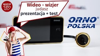 Elektroniczny wideo wizjer judasz do drzwi ORNO  wideo prezentacja TEST [upl. by Caryl]