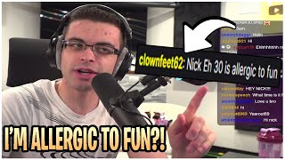 Nick Eh 30 Responds To Being Told Hes quotAllergic To Funquot For Being Family Friendly [upl. by Lilias]