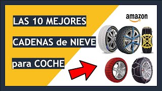 ❄️ TOP 10 Mejores CADENAS de NIEVE para COCHE 🚙 rápidas Acero y textil de Amazon [upl. by Aleakam]