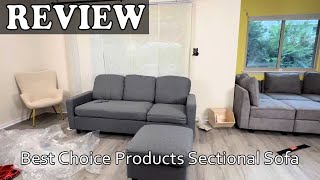 Best Choice Products Sectional Sofa  Assembly amp Review [upl. by Kcirde218]