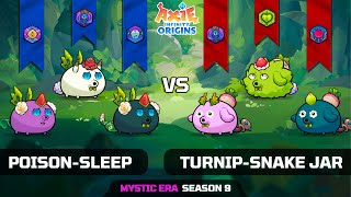 POISONSLEEP vs TURNIPSNAKE JAR  SEASON 9  AXIE INFINITY ORIGINS [upl. by Modie]