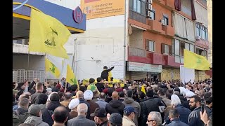 Hezbollah soldier laid to rest in southern Beirut [upl. by Gnel]