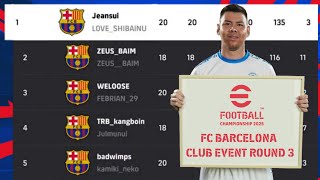 EFOOTBALL 2025  JEANSUI ROAD TO TOP 1  EFOOTBALL CHAMPIONSHIP 2025 FC BARCELONA ROUND 3 [upl. by Aseneg129]