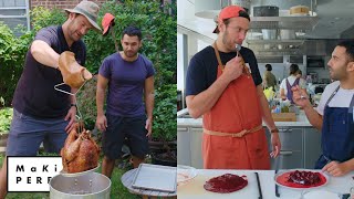 Brad and Andy Try to Make the Perfect Turkey amp Cranberry Sauce  Making Perfect Thanksgiving Ep 1 [upl. by Garth]