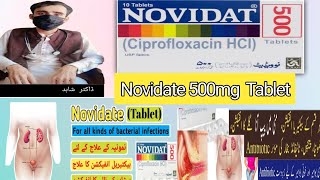 Novidate tablet Ciprofloxacin syrup 500mg Uses in urdu [upl. by Truda412]