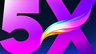 PROCREATE 5X COMPLETE WALKTHROUGH to ALL NEW FEATURES [upl. by Akli]