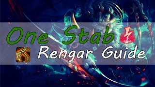 One Stab  Rengar Guide  Season 9  Jgl Path Runes Builds Combos [upl. by Mullac]