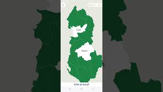 Seterra Mobile  Albania Counties in 6 seconds [upl. by Lehsreh]