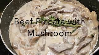 Beef Piccata With Mushroom [upl. by Sivart388]