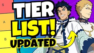 TIER LIST UPDATE Black Clover Mobile [upl. by Zoi]